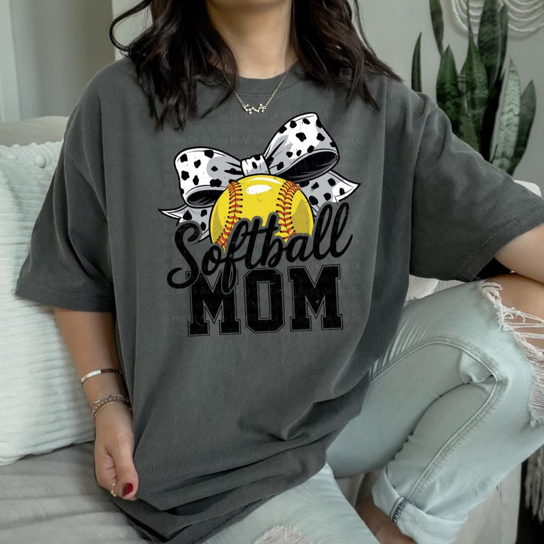 Softball Mom Bow