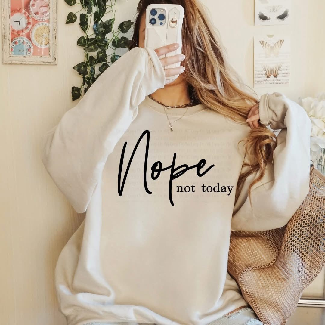 Nope, not today