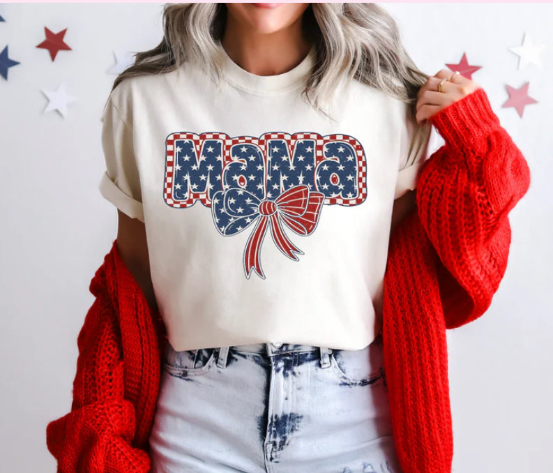 Blue and Red Mama Checkered