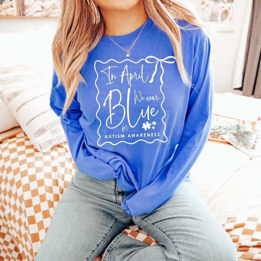 In April we wear blue