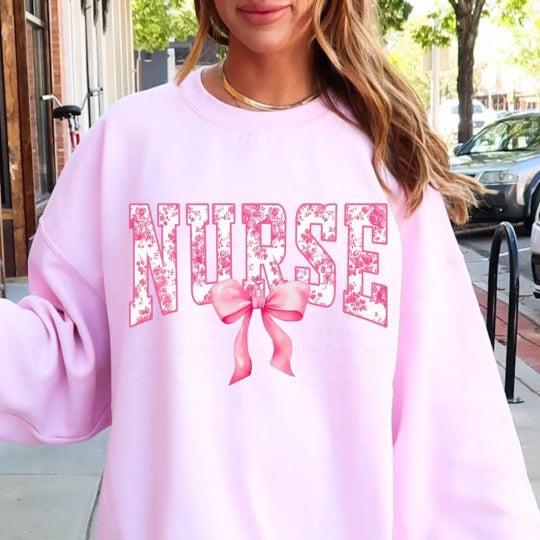 Pink Nurse with Bow