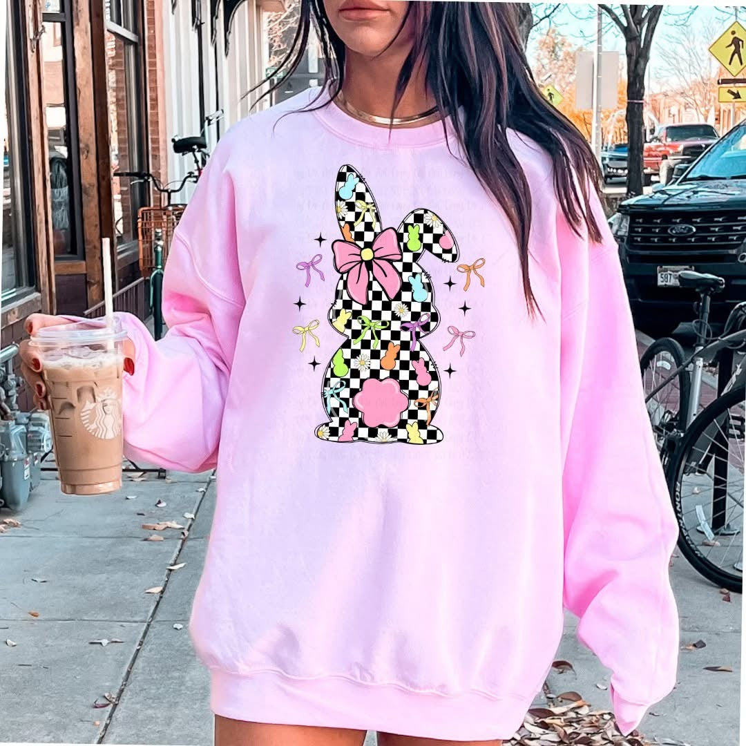 Neon Checkered Bunny