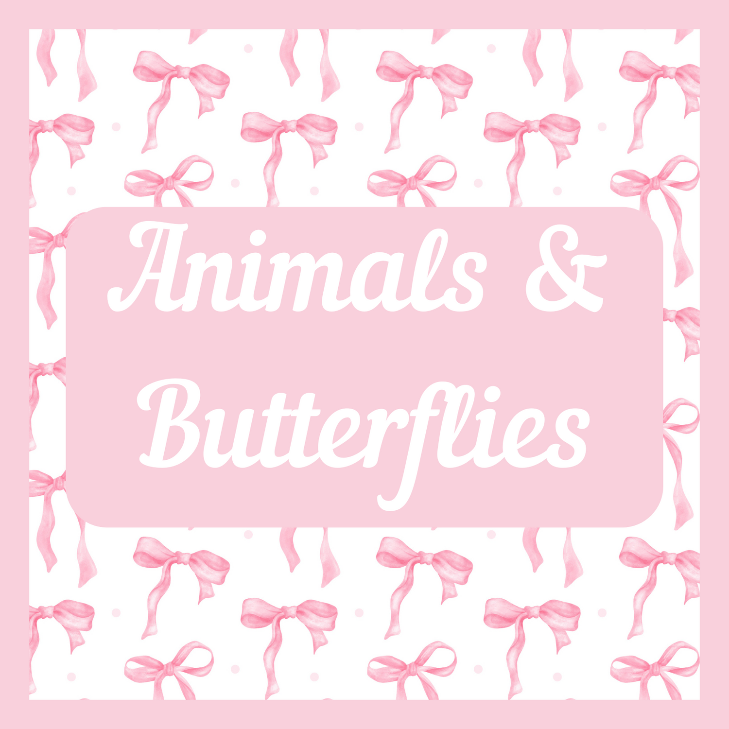 Animals & Butterflies (Cups)