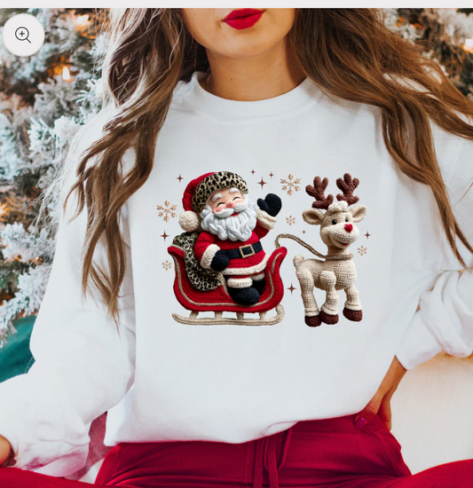 Leopard Santa & Rudolf