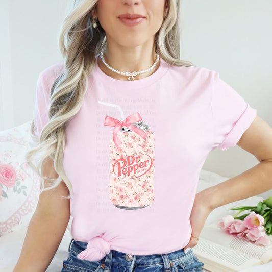 Small Floral DP with Straw