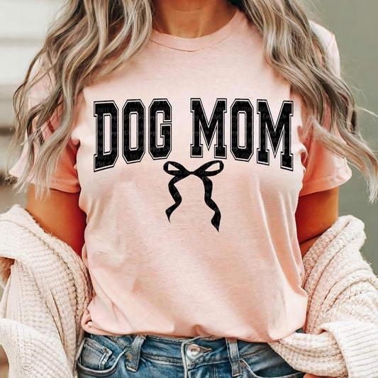 Black Dog Mom Bow