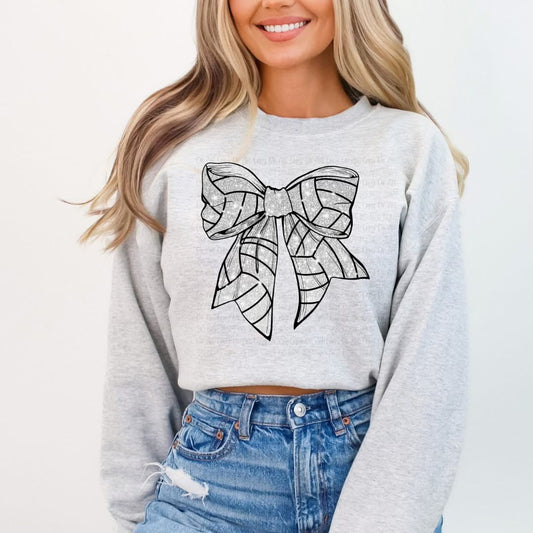 Volleyball Bow (Looks Glittery)