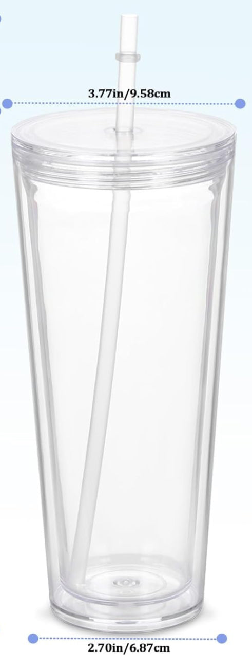 24 oz Acrylic Snow Globe