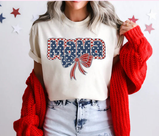 Blue and Red Mama Checkered