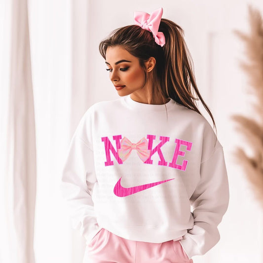 Swoosh Pink Bow