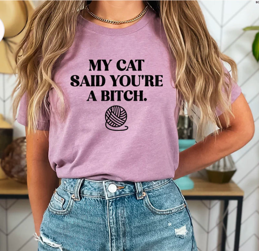 My cat said you’re a B