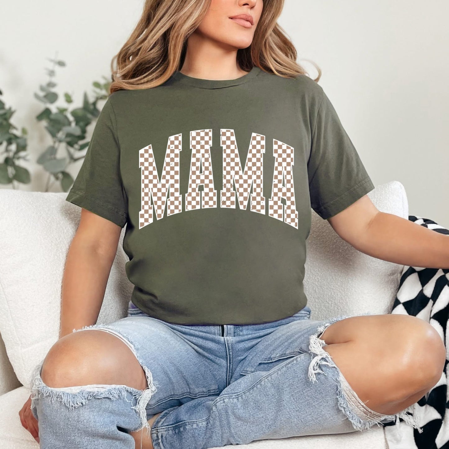 Brown Checkered Mama