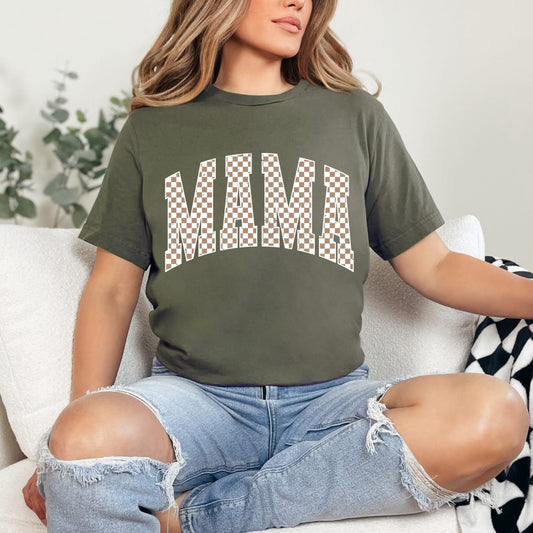 Brown Checkered Mama