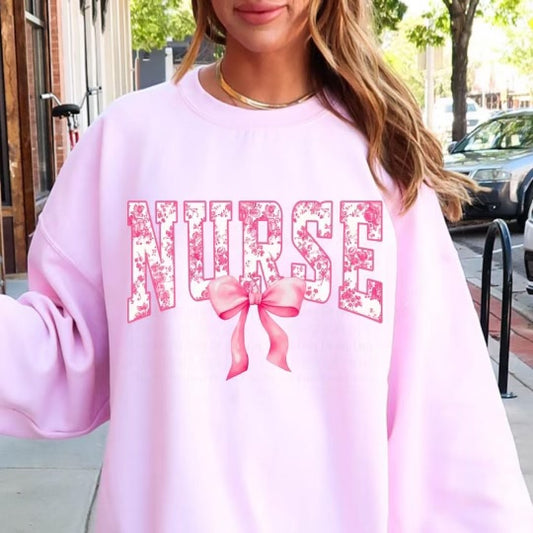 Pink Nurse with Bow