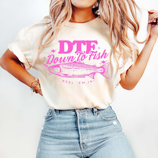 Pink Down to Fish