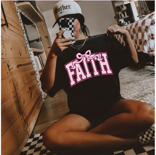 Pink Faith Bow