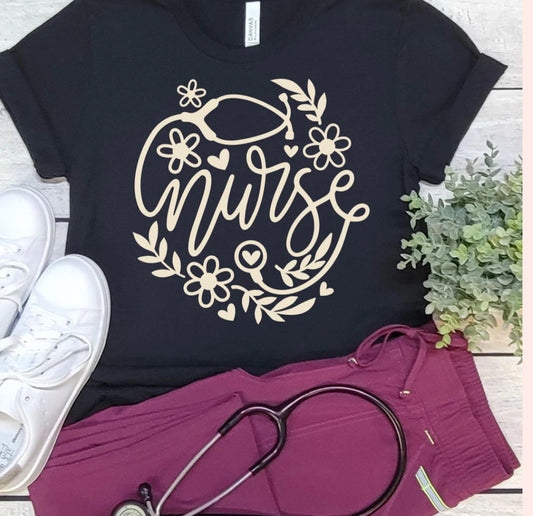 Beige Flower Nurse