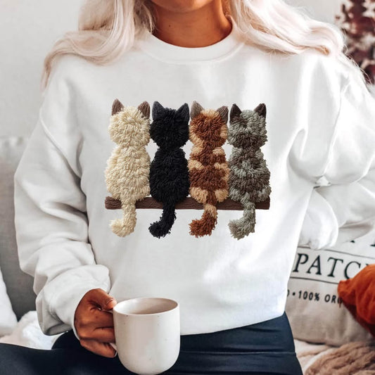 Faux Yarn Cats