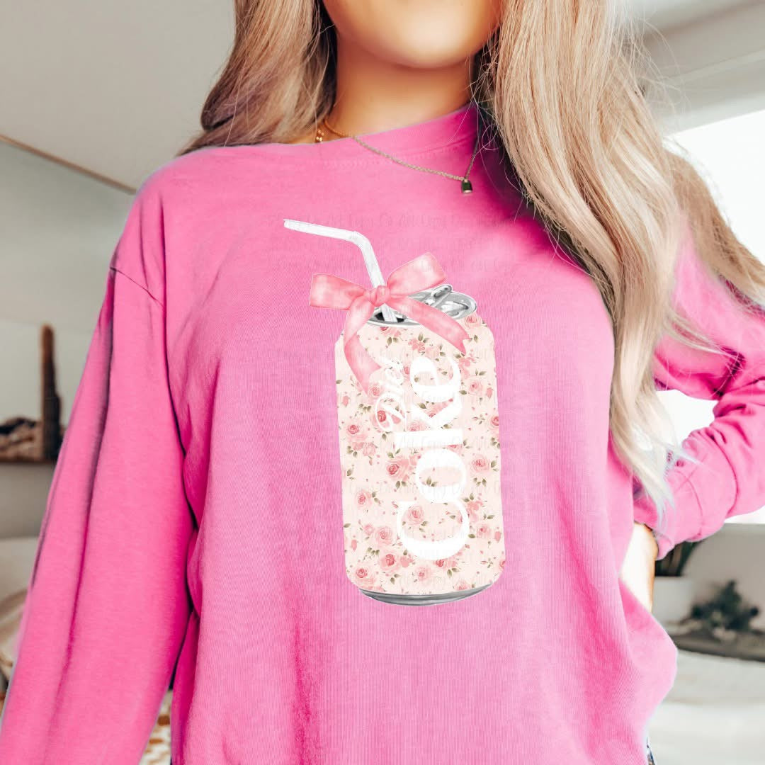 Floral Diet C with Straw